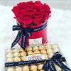 Подарунок “Дамський каприз” троянди та цукерки