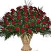 Фото товара 100 червоних троянд у кошику у Івано-Франківську