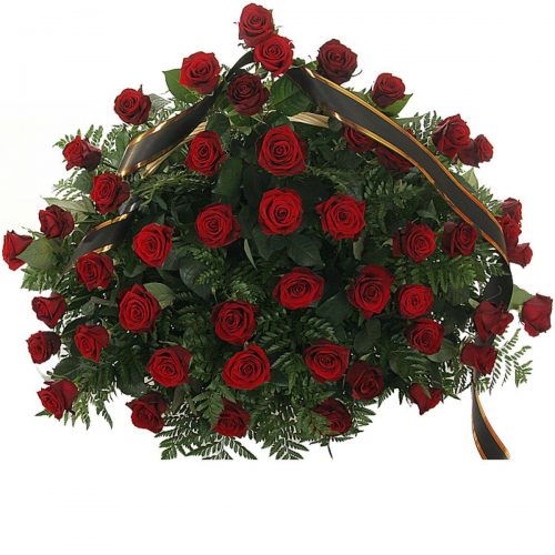 Фото товара 70 червоних троянд у кошику у Івано-Франківську