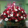 Фото товара 200 кущових троянд у кошику у Івано-Франківську