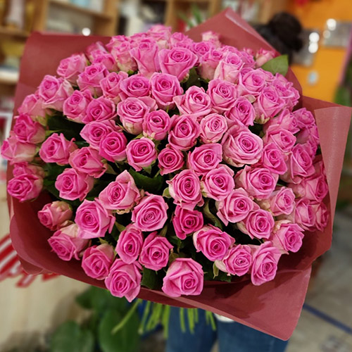 Фото товара 101 троянда "Аква" у Івано-Франківську